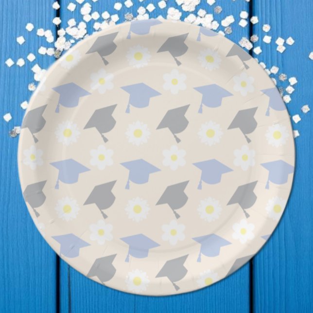Retro Peach Graduation Paper Plate (Creator Uploaded)
