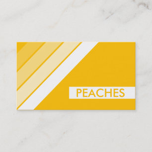 retro PEACHES Business Card