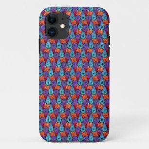 Retro Peacock Feathers iPhone 11 Case