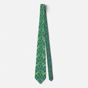 Retro Peacock Pattern Neck Tie