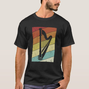 Retro Pedal Harp Harpist Konghou Harp Player T-Shirt