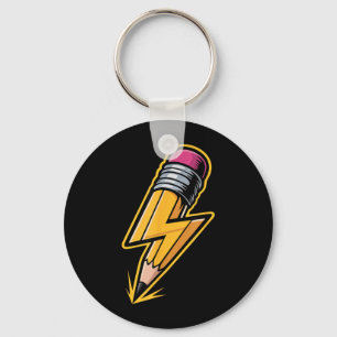 Retro Pencil Pencil Back to School Teacher Student Keychain