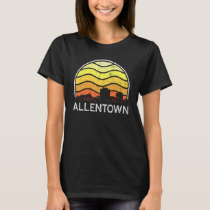 Retro Pennsylvania Allentown Visitors Skyline Vint T-Shirt