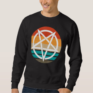 Retro Pentagram Devil 666    Sweatshirt