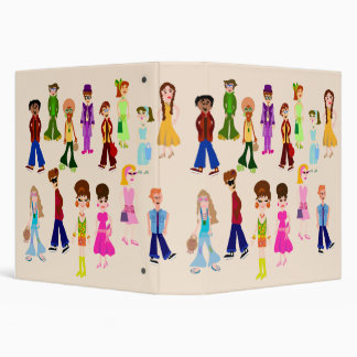 Retro People Binder