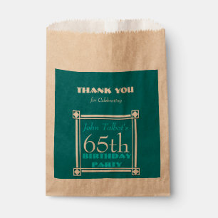 Retro Personalized Birthday Thank You Favour Bag