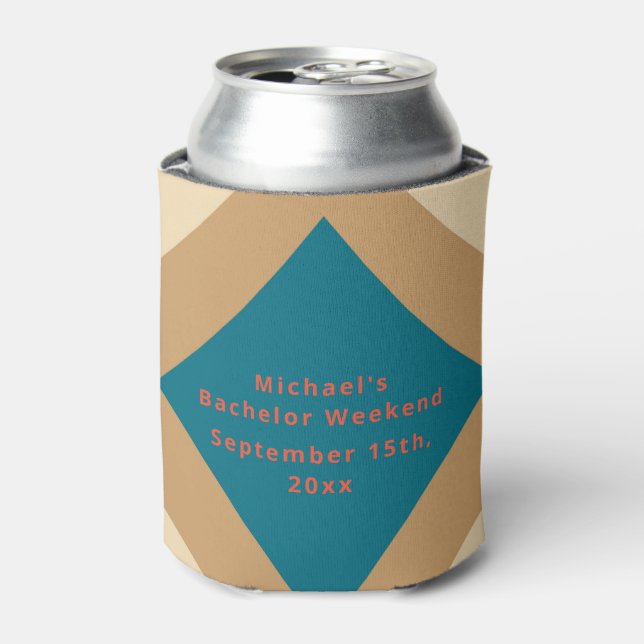 Retro Personalized Can Cooler | Bachelor Weekend (Can Front)