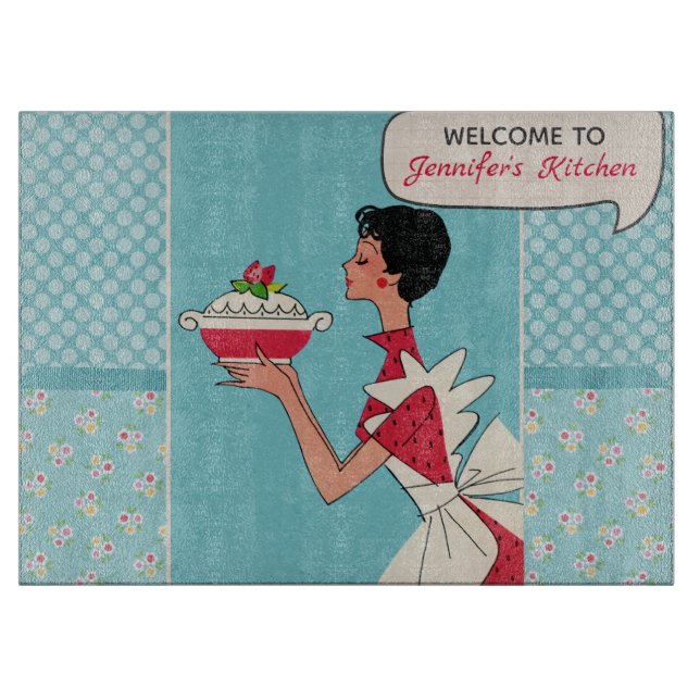 Retro Personalized Cutting Board (Front)