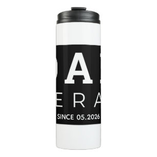 Retro Personalized Dad Gift Est 2026 Best Dad Ever Thermal Tumbler