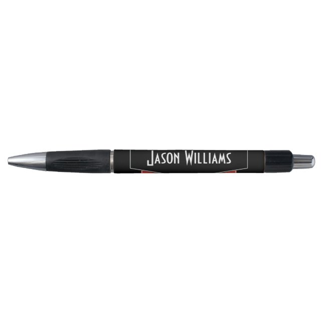 Retro Personalized Monogram Writing Pen Gift (Front)