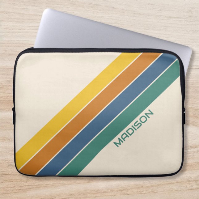 Retro Personalized Name Laptop Sleeve (Creator Uploaded)