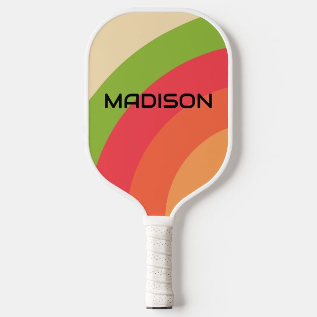 Retro Personalized Name Pickleball Paddle (Front)