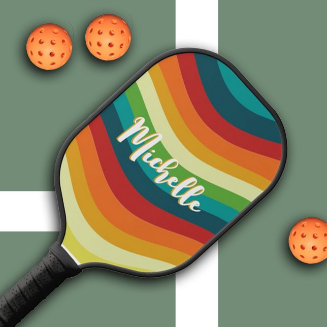 Retro Personalized Name Pickleball Paddle (Retro Personalized Name Pickleball Paddle)