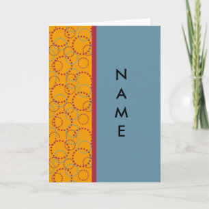 Retro personalized notecards