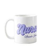 Retro Personalized Nurse Mug