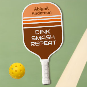 Retro Personalized Pickleball Paddle - Funny Quote