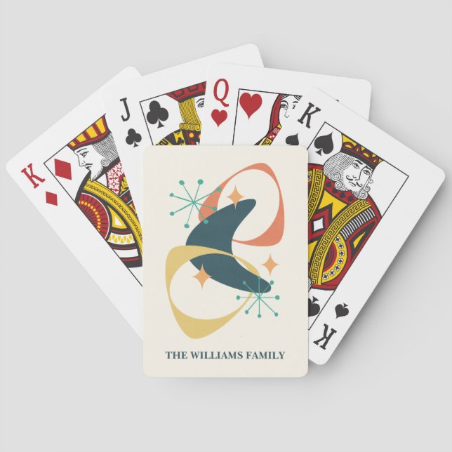 Retro Personalized Playing Cards (Back)