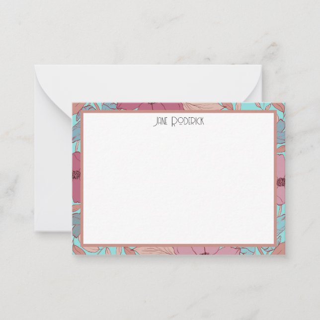 Retro Personalized Stationary Card (Front)