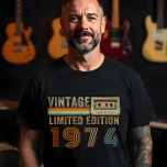 Retro Personalized Vintage Year – Limited Edition T-Shirt<br><div class="desc">Retro Personalized Vintage Year T-Shirt – Limited Edition Throwback - Step back in time with this retro-inspired "Vintage Limited Edition" t-shirt, complete with a bold, nostalgic design featuring a cassette tape and groovy fonts straight out of Gen X times. The best part? You can customize the year to match your...</div>