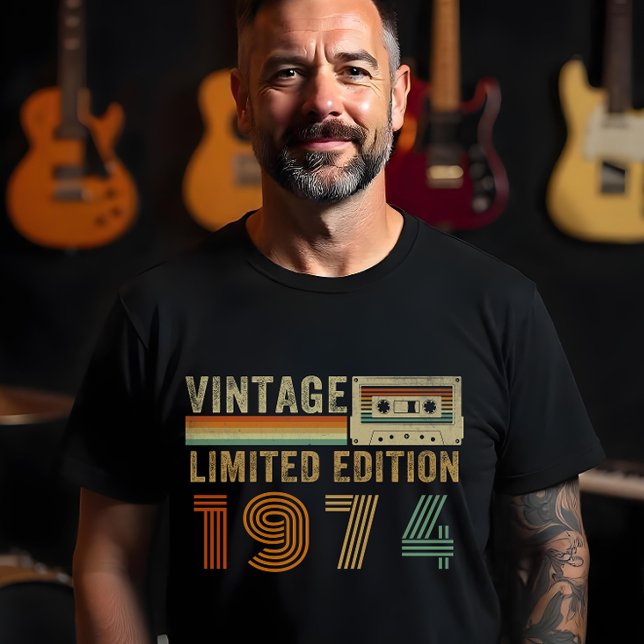 Retro Personalized Vintage Year – Limited Edition T-Shirt (Limited Edition Throwback - Step back in time with this retro-inspired "Vintage Limited Edition" tee)