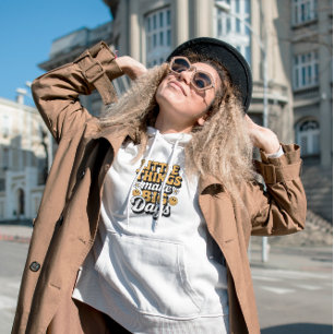 Rétro Petites choses, Big Days Sweat - shirt à cap