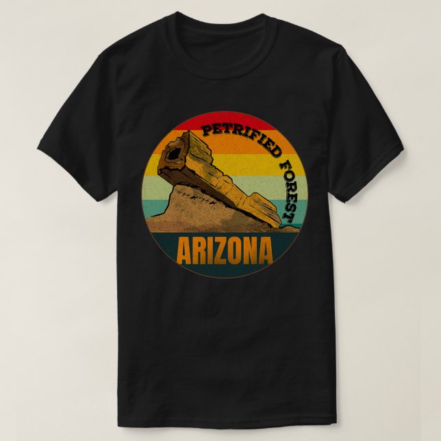 Retro Petrified forest national park T-Shirt (Design Front)