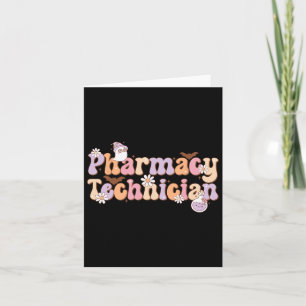 Retro Pharmacy Technician Halloween Spooky Pharmac Card