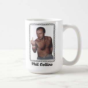 Retro Phil Collins Vintage 80s Music Fan Art Coffee Mug