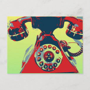 Retro Phone Postcard