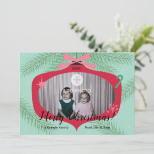 Retro Photo Christmas Card 5x7