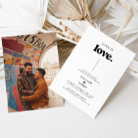 Retro Photo Love Is Love LGBT Wedding