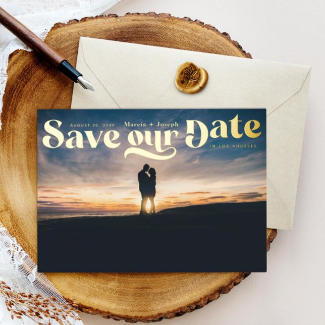Retro Photo Sunset Save the Date (Creator Uploaded)