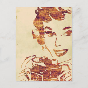Retro photographer postcard