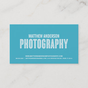 RETRO PHOTOGRAPHY BUSINESS CARD