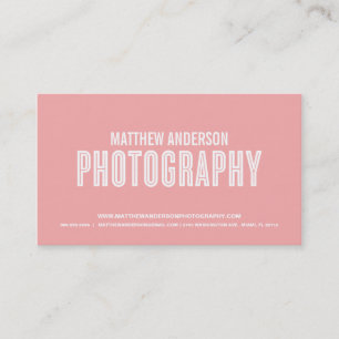 RETRO PHOTOGRAPHY BUSINESS CARD