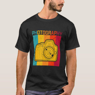 Retro Photography Camera Mirror Reflex Lens Photog T-Shirt