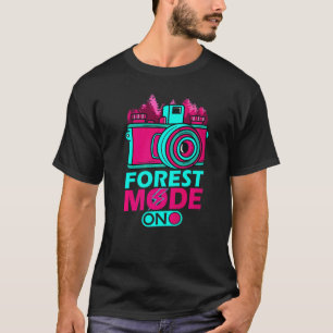 Retro Photography Mode On Forest Camera Photograph T-Shirt