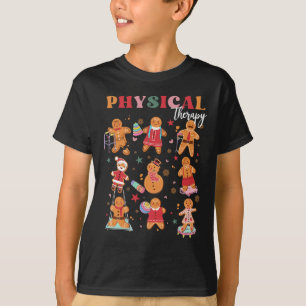 Retro Physical Therapy Gingerbread Christmas Pt Fu T-Shirt
