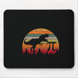 Retro Pi Day 3.14 Dinosaur Funny Pi Day Math Toddl Mouse Pad