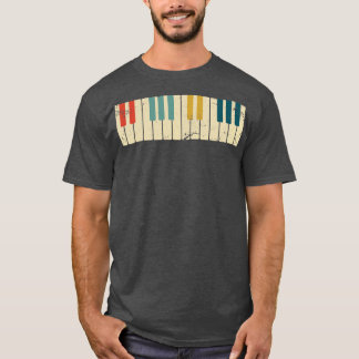 Retro Piano Keys Piano T-Shirt