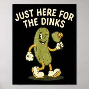 Retro pickle funny vintage here for the dinks poster