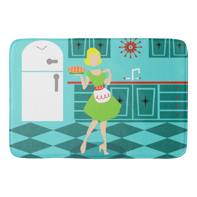 Retro Pie Bath Mat (Front)