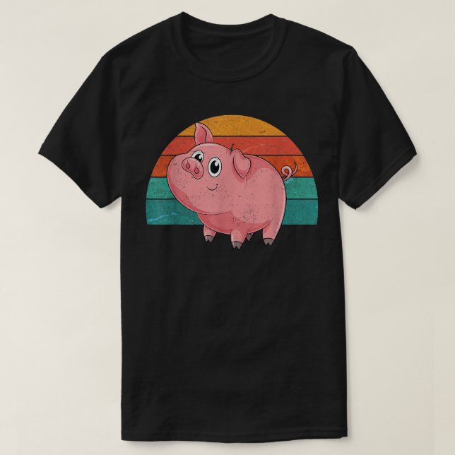 Retro Pig5175  T-Shirt (Design Front)
