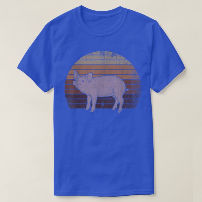 Retro Pig  T-Shirt (Design Front)