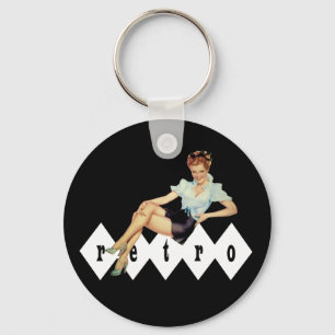 Retro Pin Up Keychain