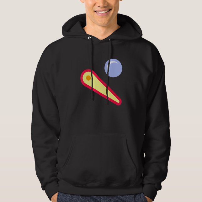 Retro Pinball Wizard Arcade Player Game Vintage Hoodie (Front)