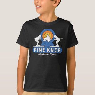 Retro Pine Knob Ski Sunset Hoodie T-Shirt