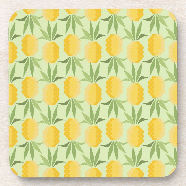 Retro Pineapples Coaster (Front)