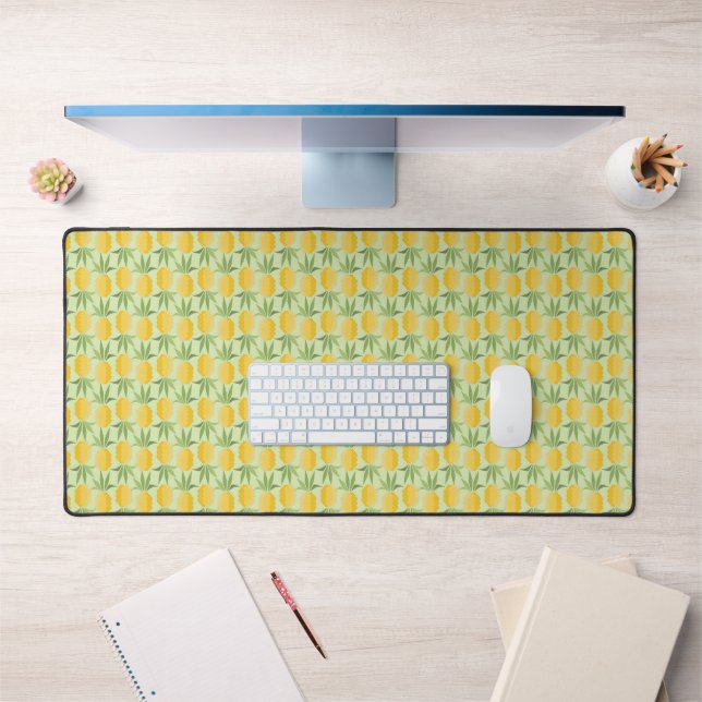 Retro Pineapples Desk Mat (Office 1)