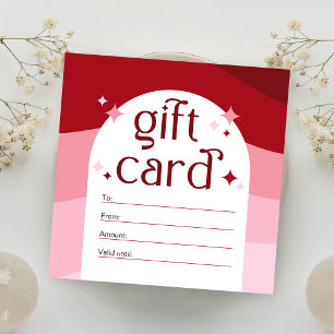 Retro Pink Beauty Salon Spa Logo Carte cadeau bon
